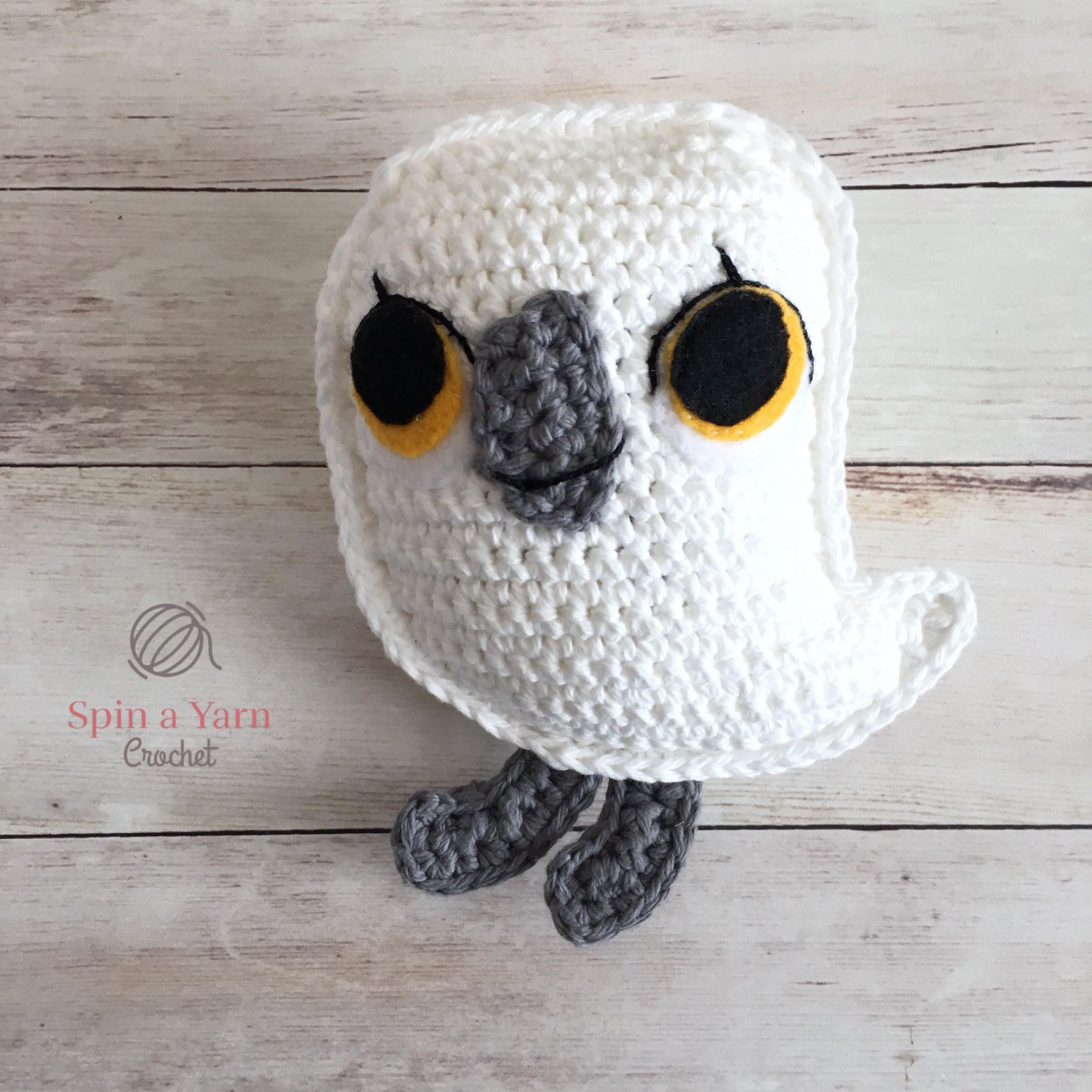 Crochet black body panels for baby puffin