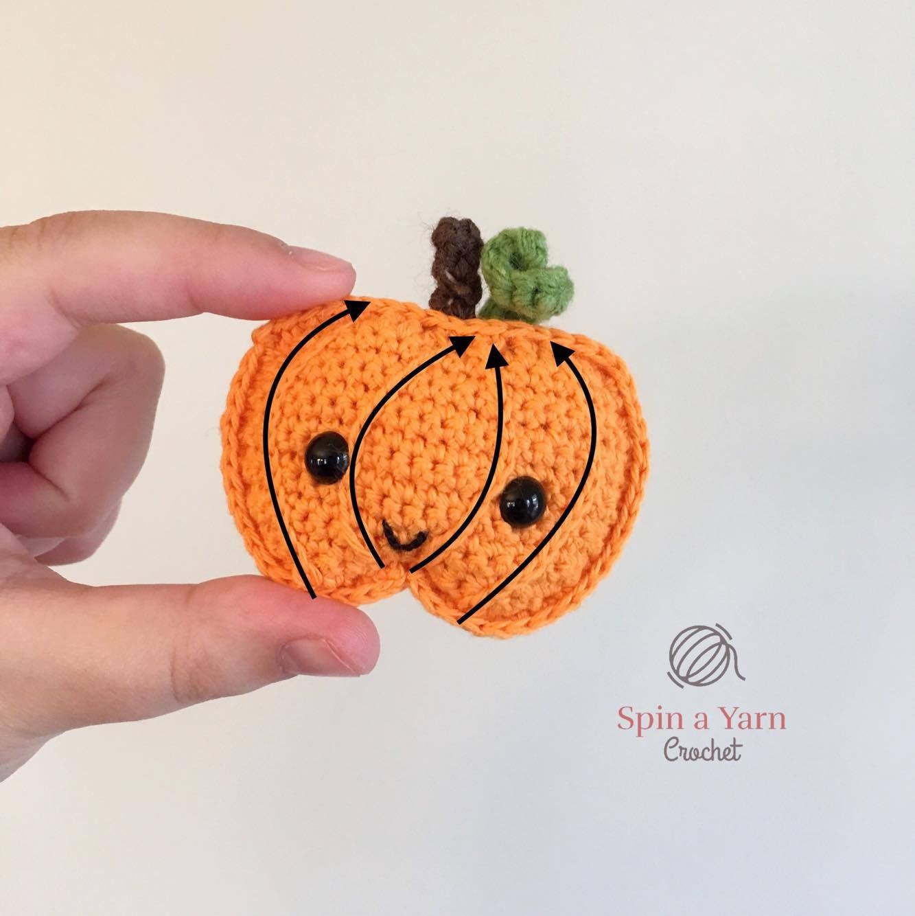 Pumpkin Keychain Free Crochet Pattern