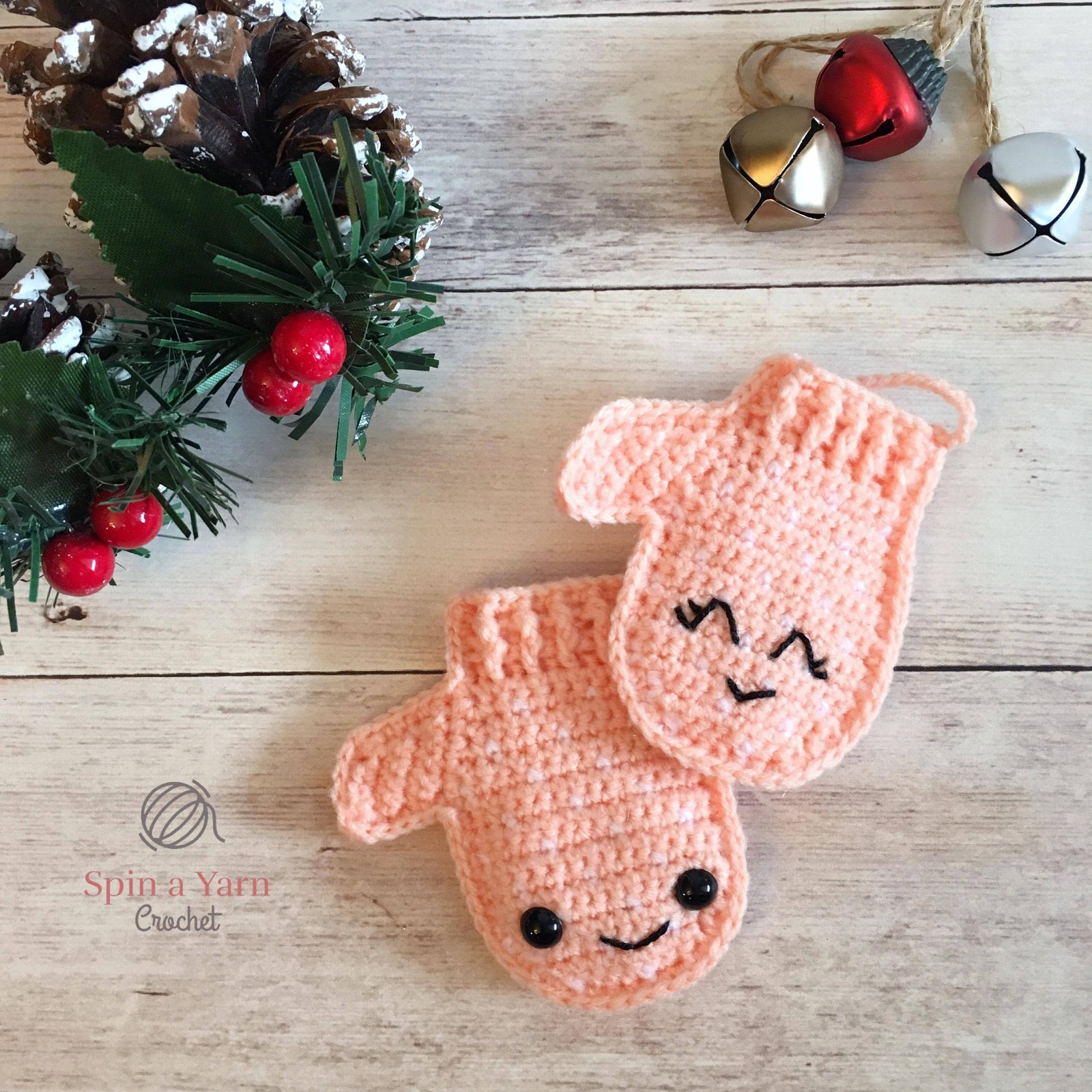 Pink mittens