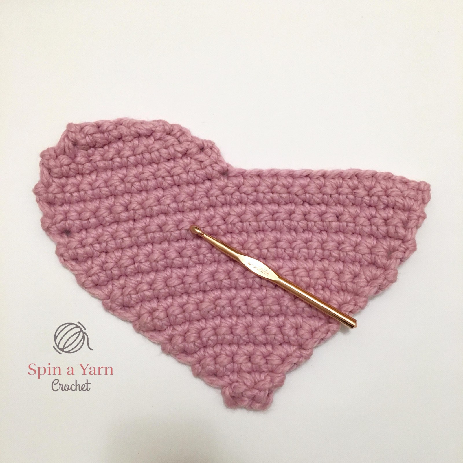 Partially completed heart panel