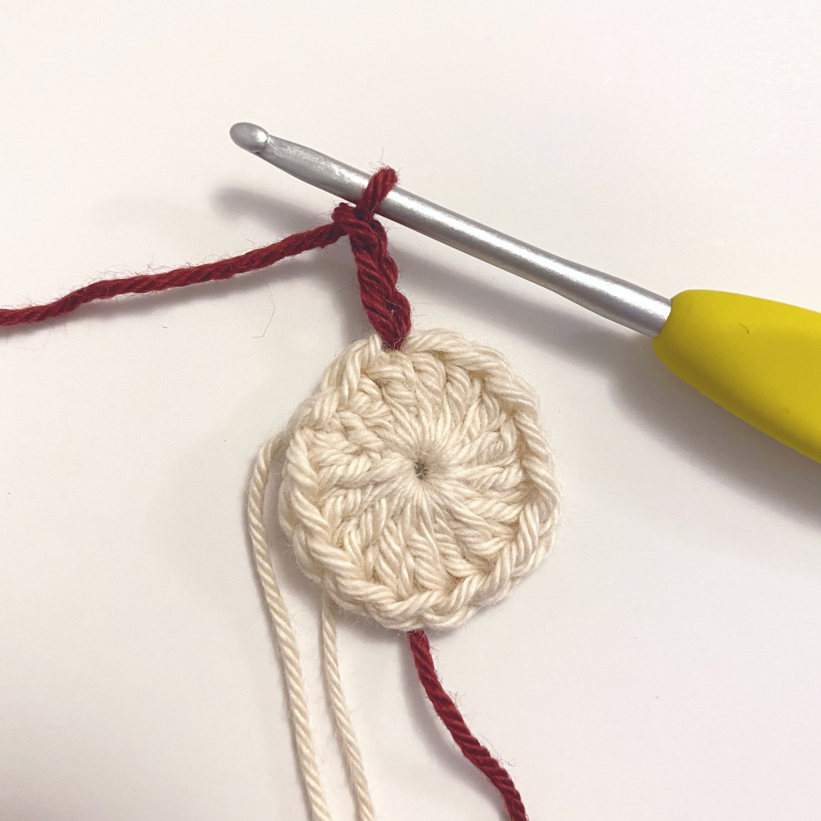 Granny Circle Ornament Free Crochet Pattern
