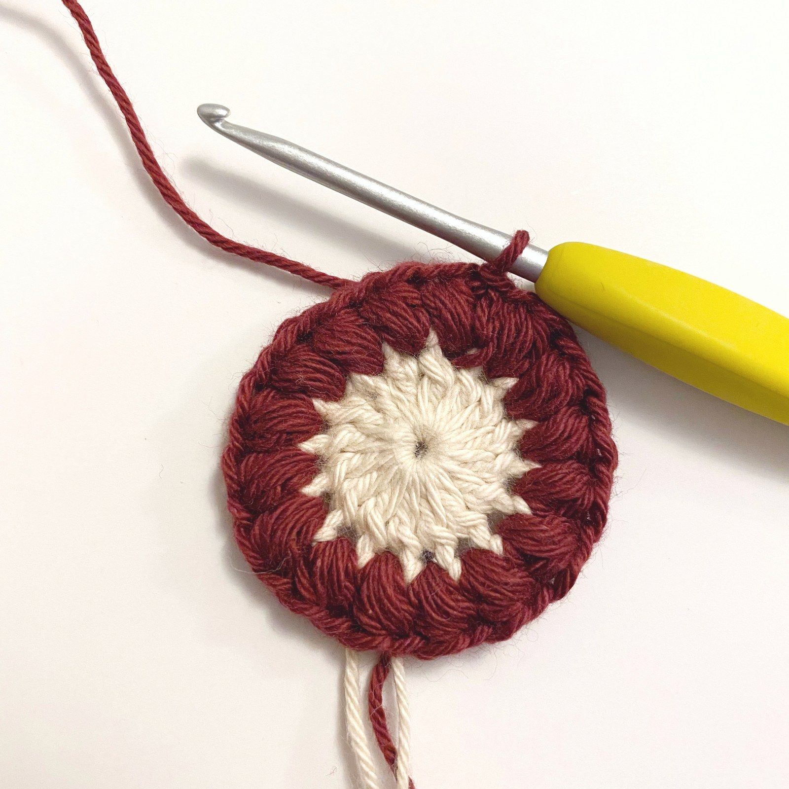 Granny Circle Ornament Free Crochet Pattern