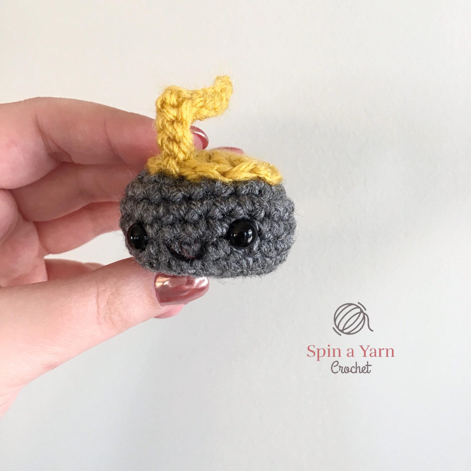 Kawaii Curling Stone Free Crochet Pattern
