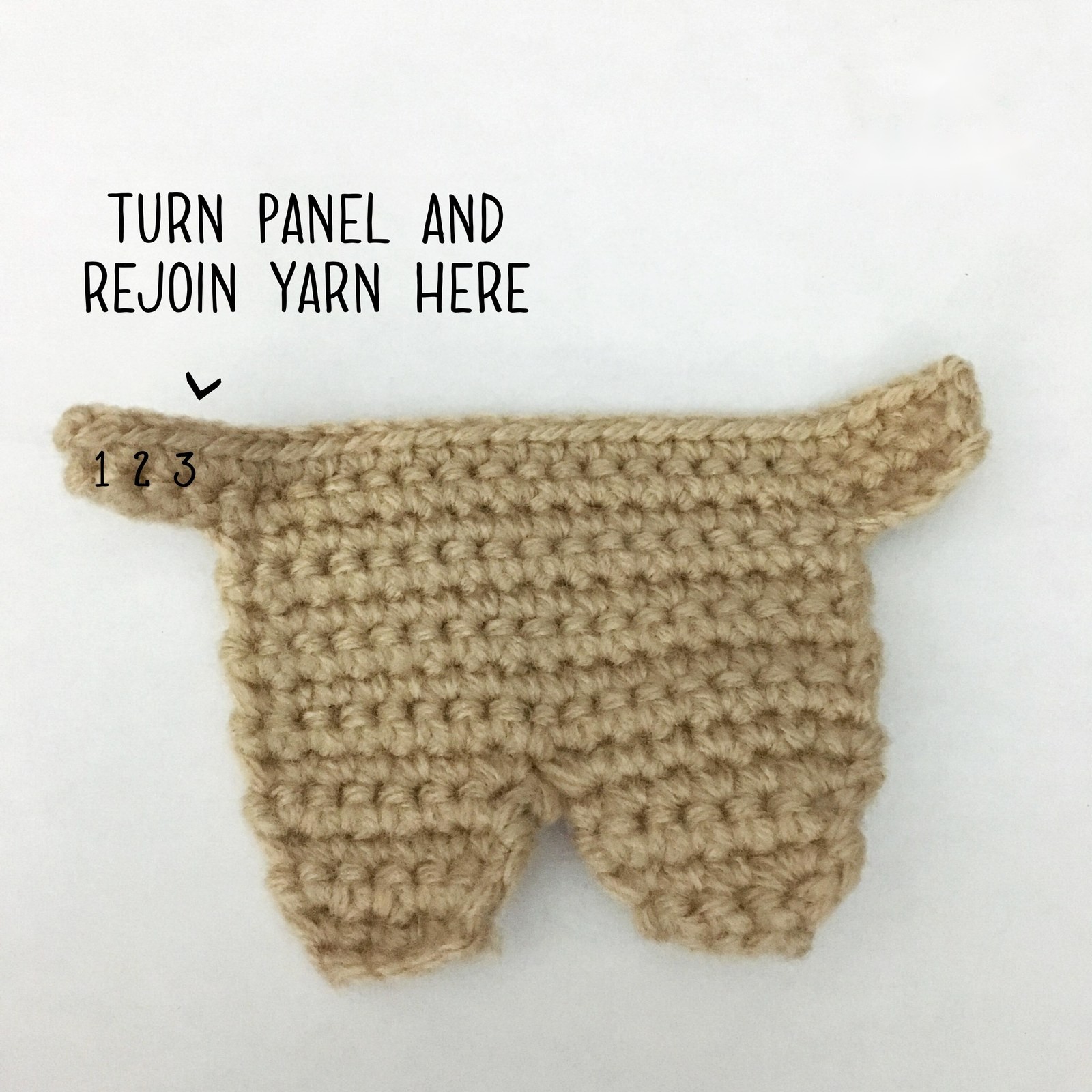 Partially completed front panel