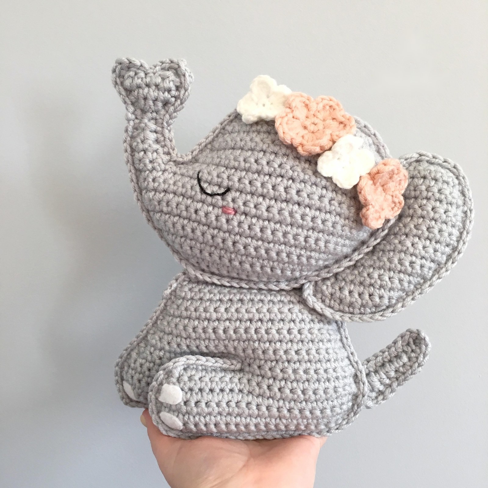 How to Crochet a Floppy-Eared Savanna Elephant: Free Nursery Plushies Pattern & Tutorial