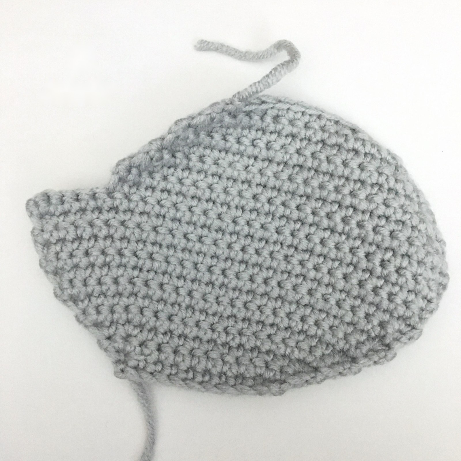 Partially crocheted head