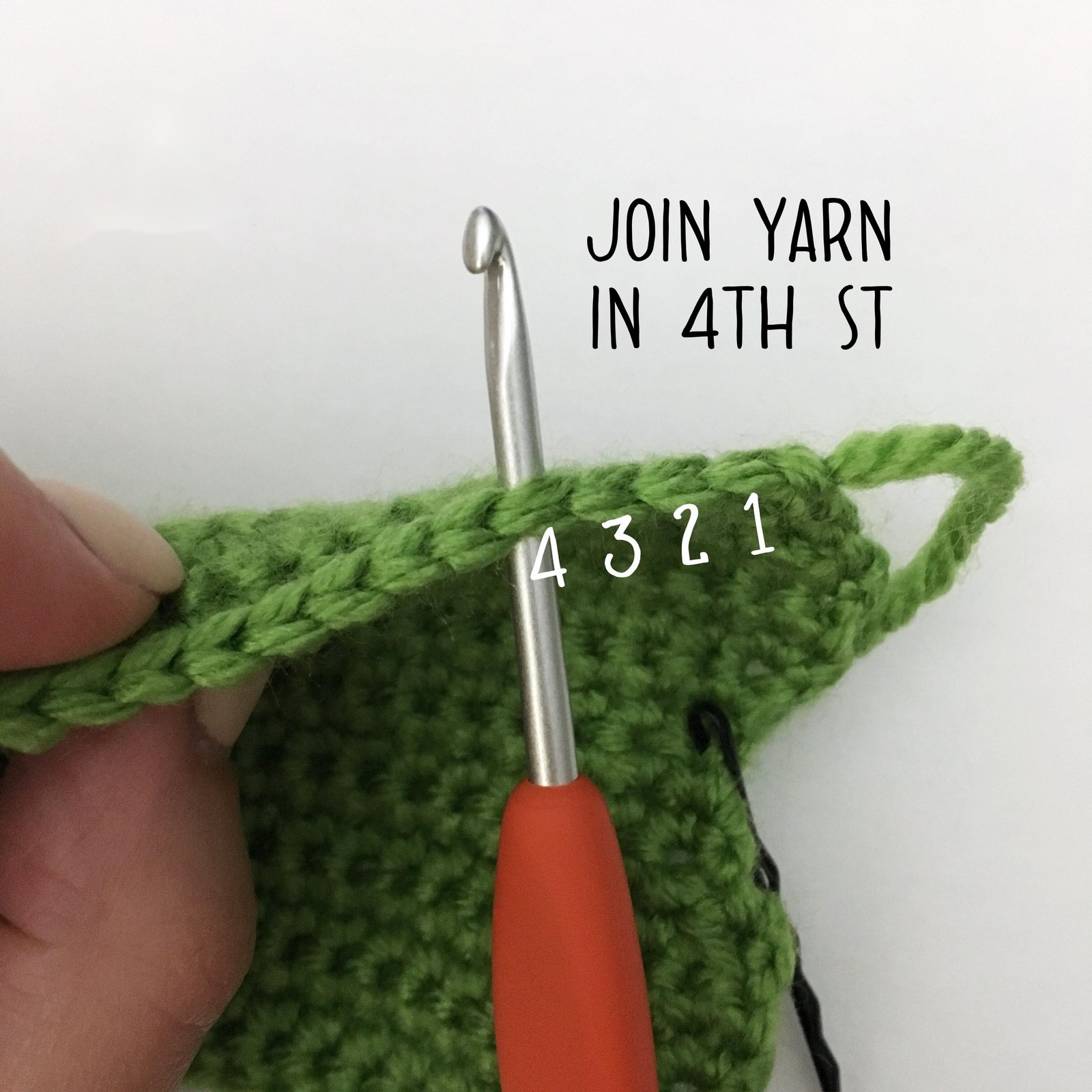 Crocheting triceratops