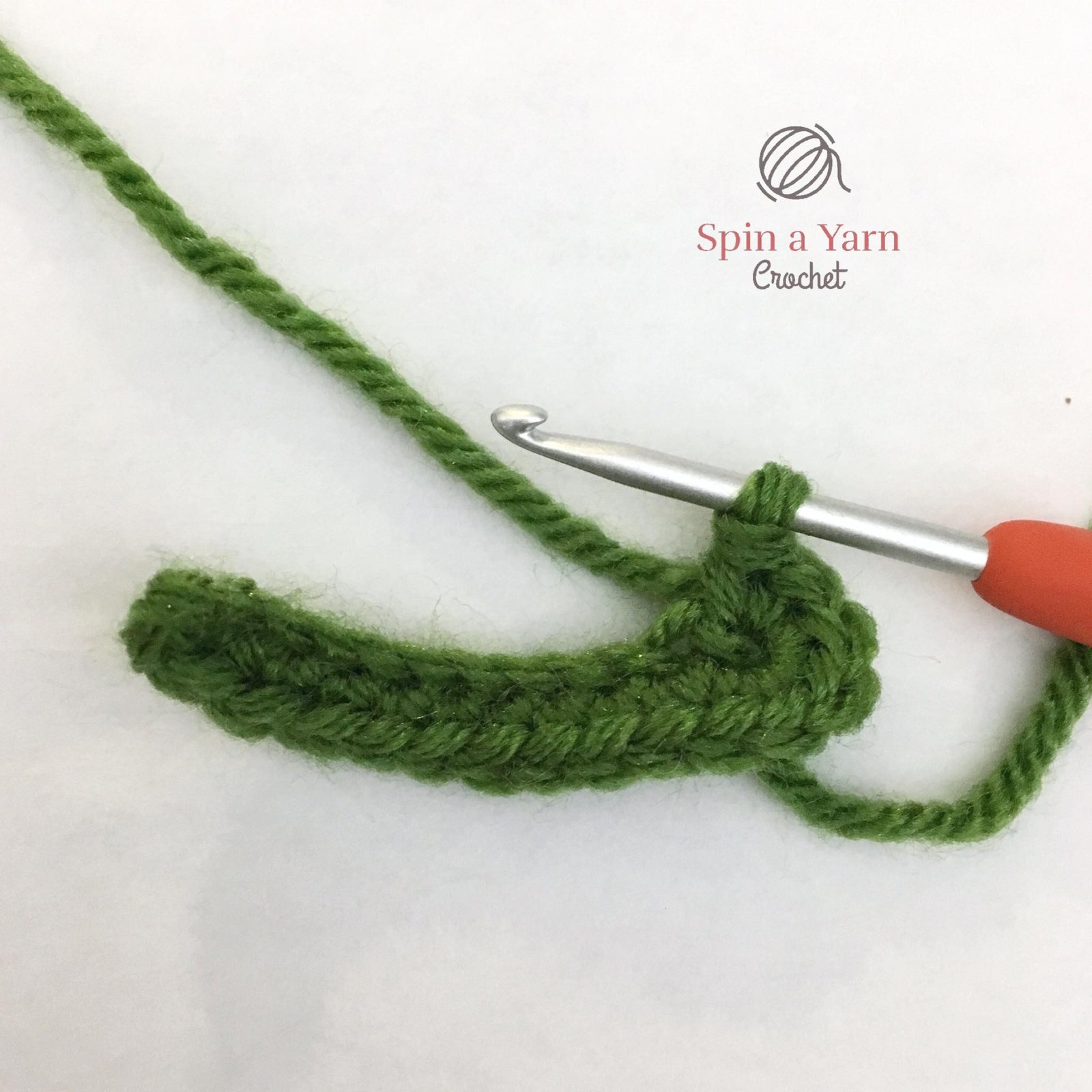 Partially crocheted oval